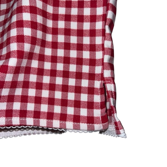 Cotton On Red Gingham Capri Pants 90s Fitted Size 12 NWT - Picture 14 of 15